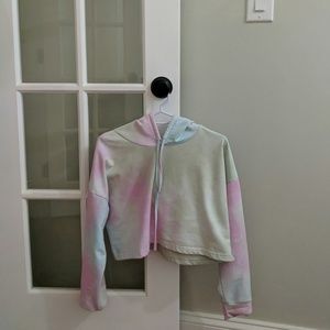 Cropped Tie-dye hoodie